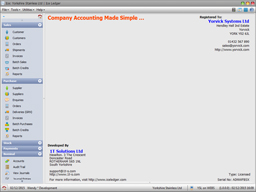 Ice Ledger, the first full accounting software for start-up companies